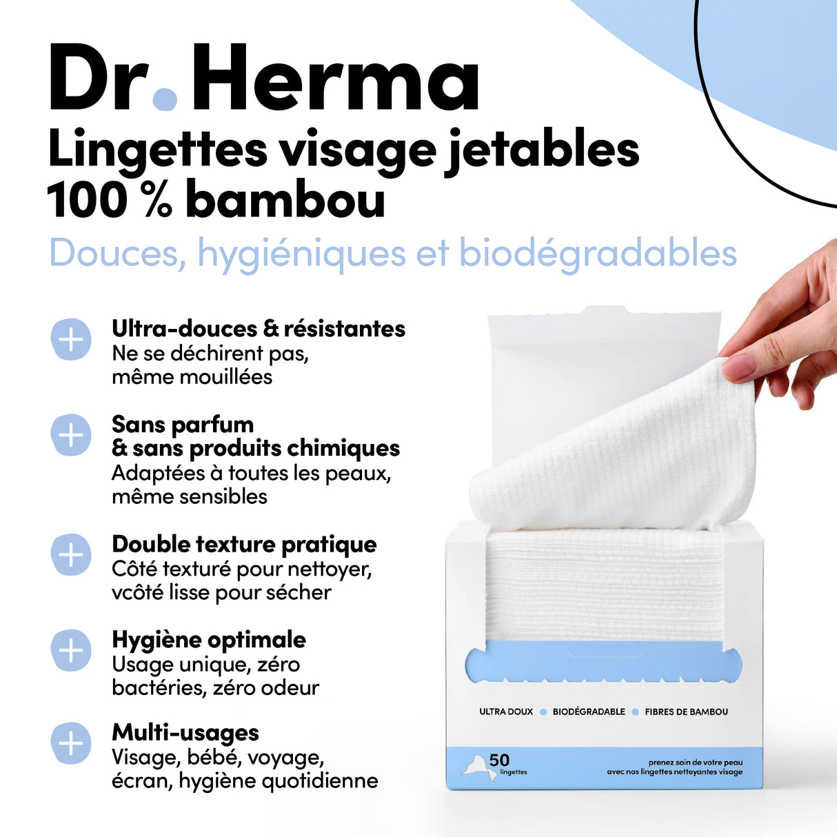 Serviettes Nettoyantes Visage anti-imprefection