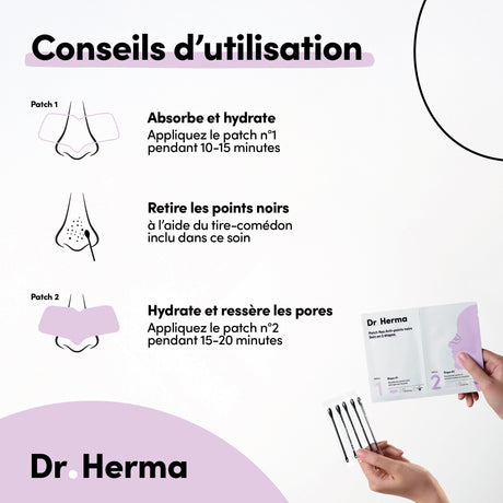 Patch Nez Anti-Points Noirs en 2 étapes